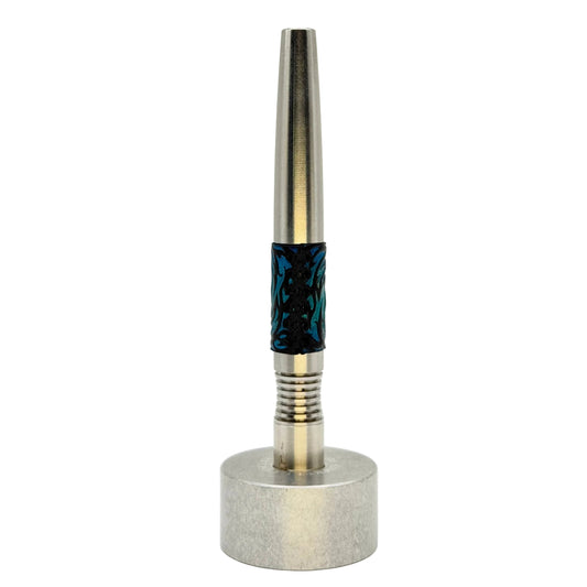 Custom Leather Simrell Vortex Sleeve - Blue Flame Texture