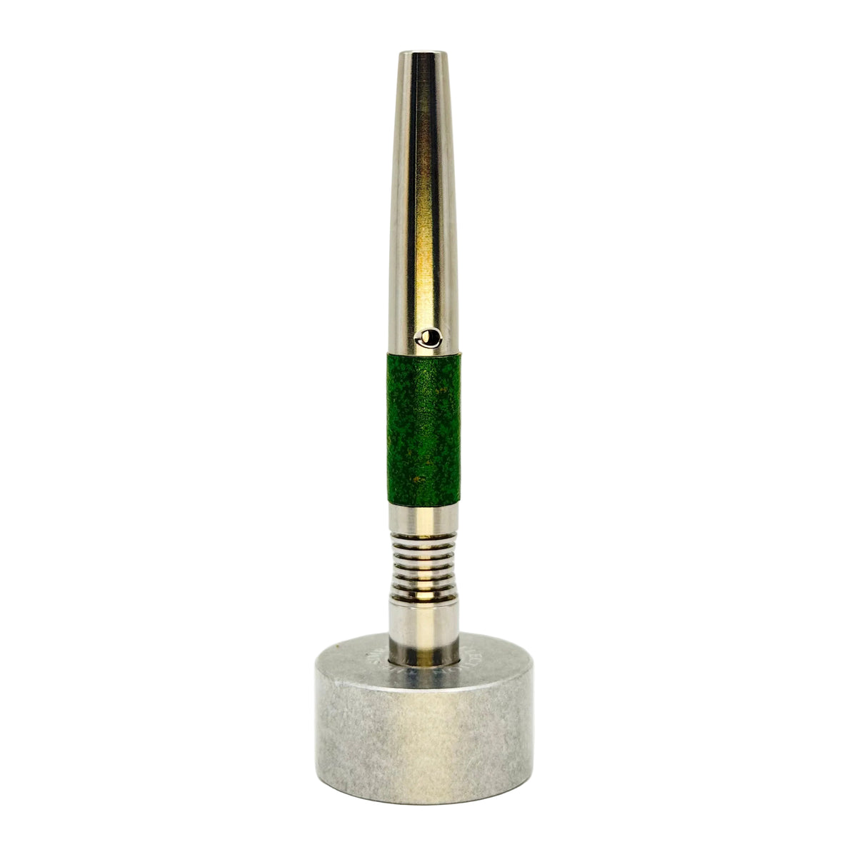 Custom Leather Simrell Vortex Sleeve - Green w/Gold