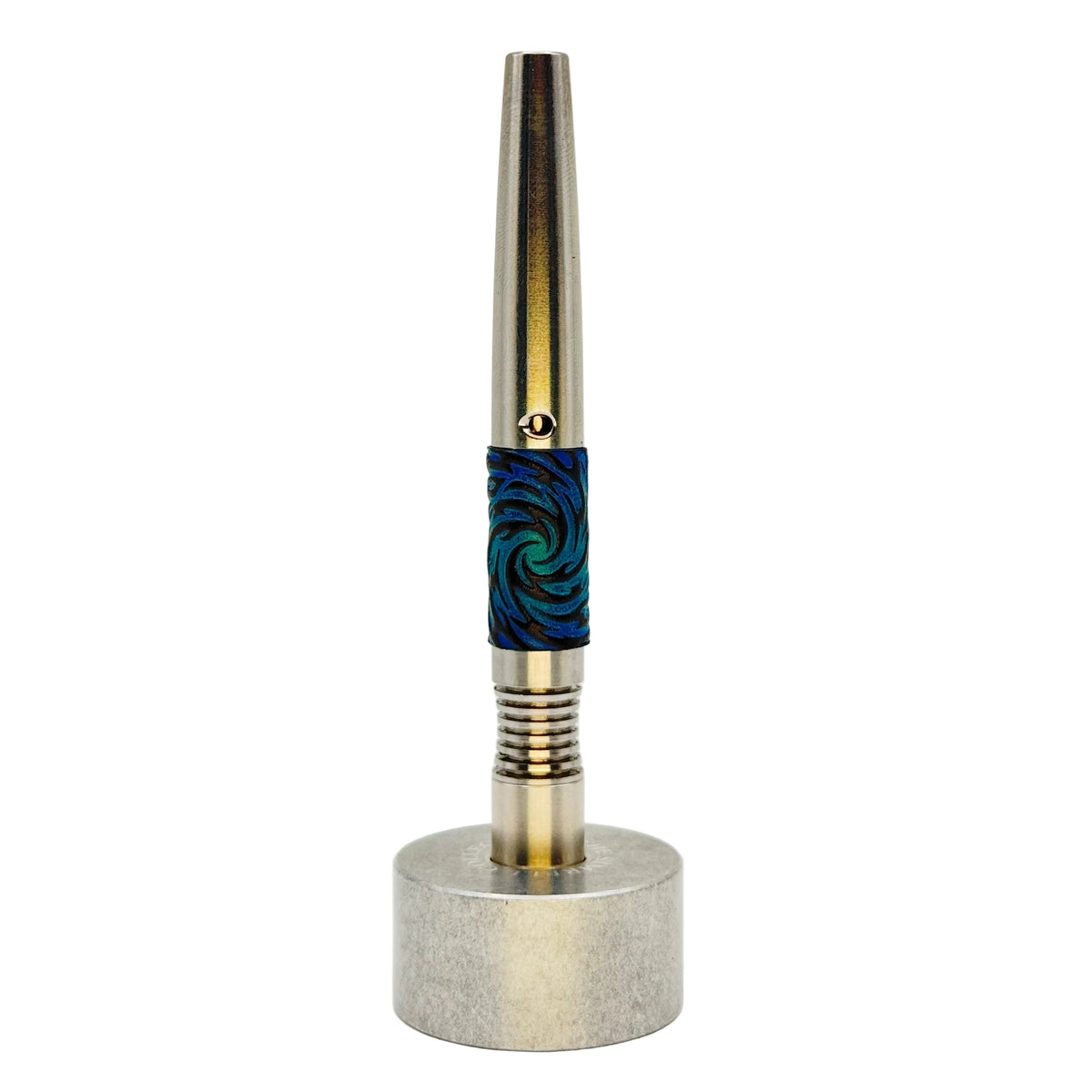 Custom Leather Simrell Vortex Sleeve - Blue Flame Texture