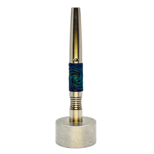 Custom Leather Simrell Vortex Sleeve - Blue Flame Texture